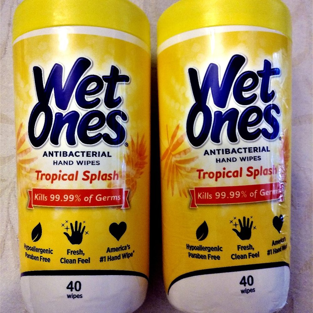 Wet Ones Tropical Splash Wipes-2 ca…